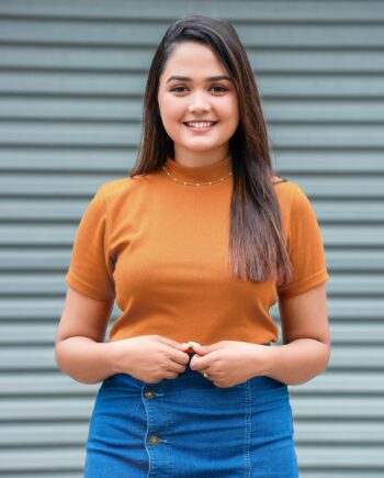 S/S Rib Top - Copper brown